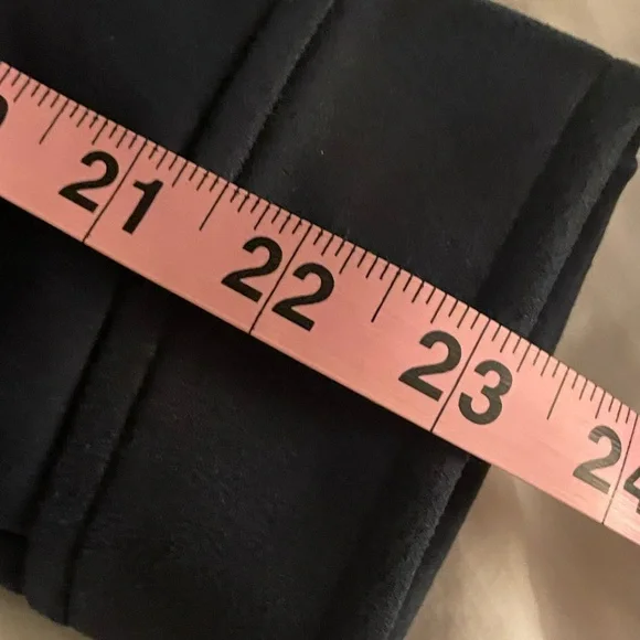 S Suede Faux LiverPool Biker Moto Jacket Coat Navy Blue/Silver Accents NWT New! - Picture 6 of 9